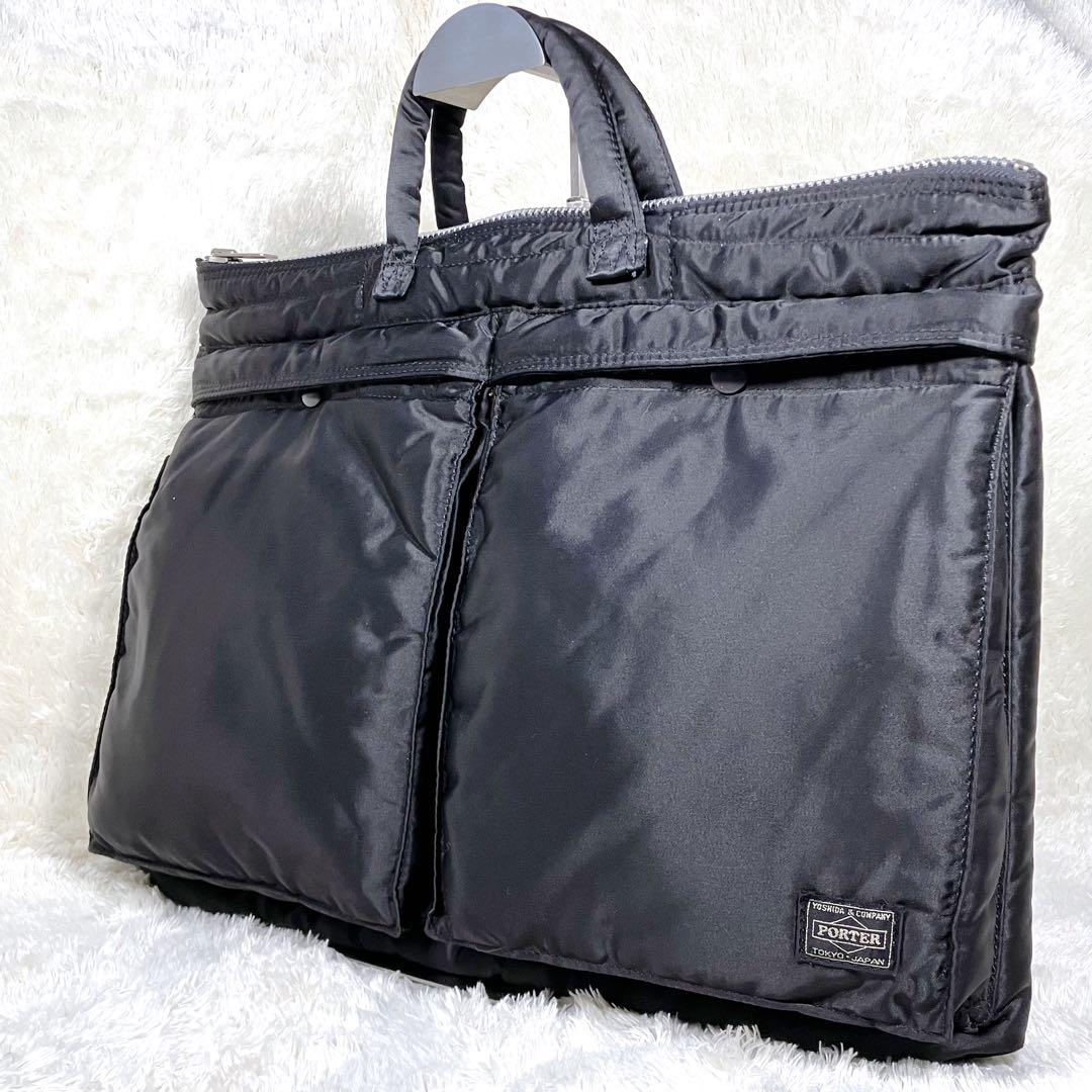 PORTER　ポーター　ヒート　ショートヘルメットバッグ　ブリーフケース　黒 ✨美品✨ ポーター タンカー ショートヘルメットバッグ ブリーフ