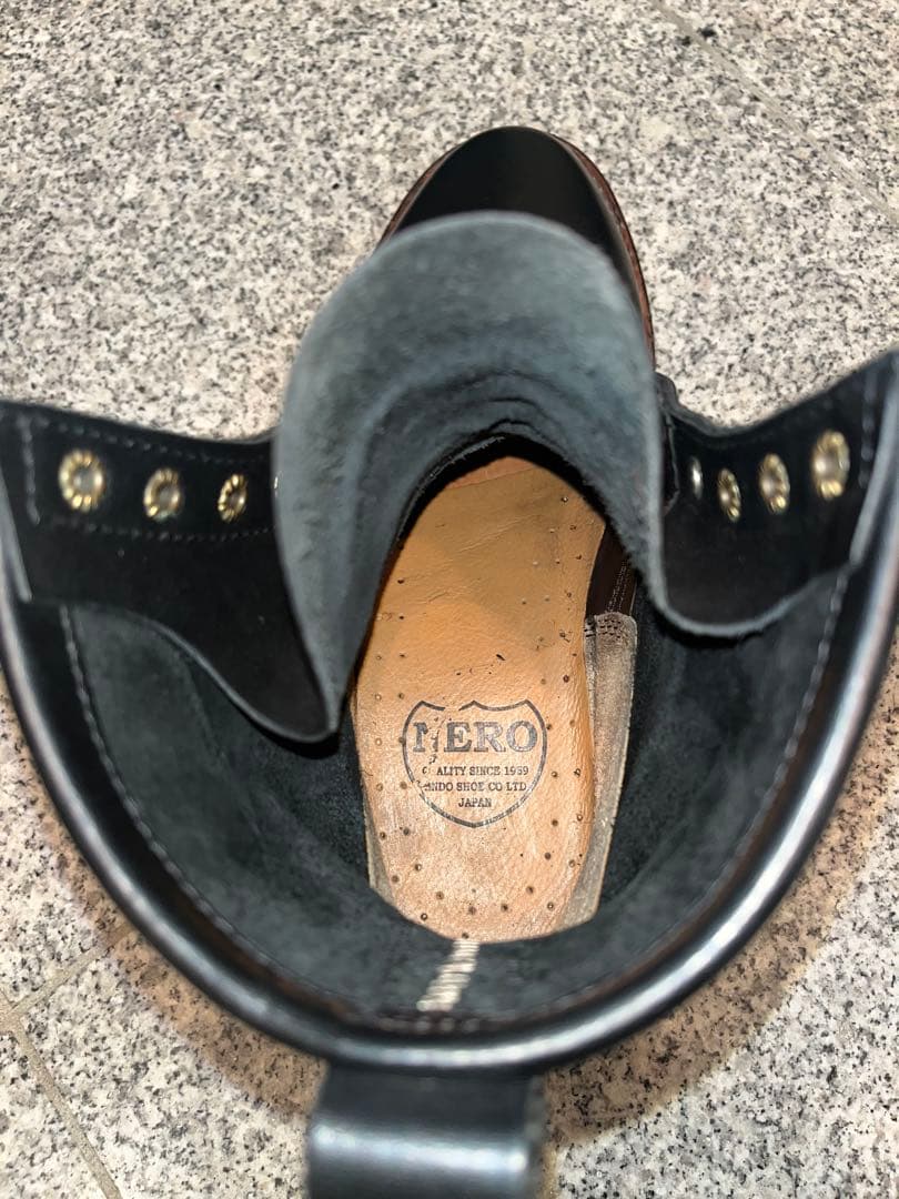 安藤製靴 NERO ブラック ワークブーツ 安藤製靴 NERO ブラック ワークブーツ