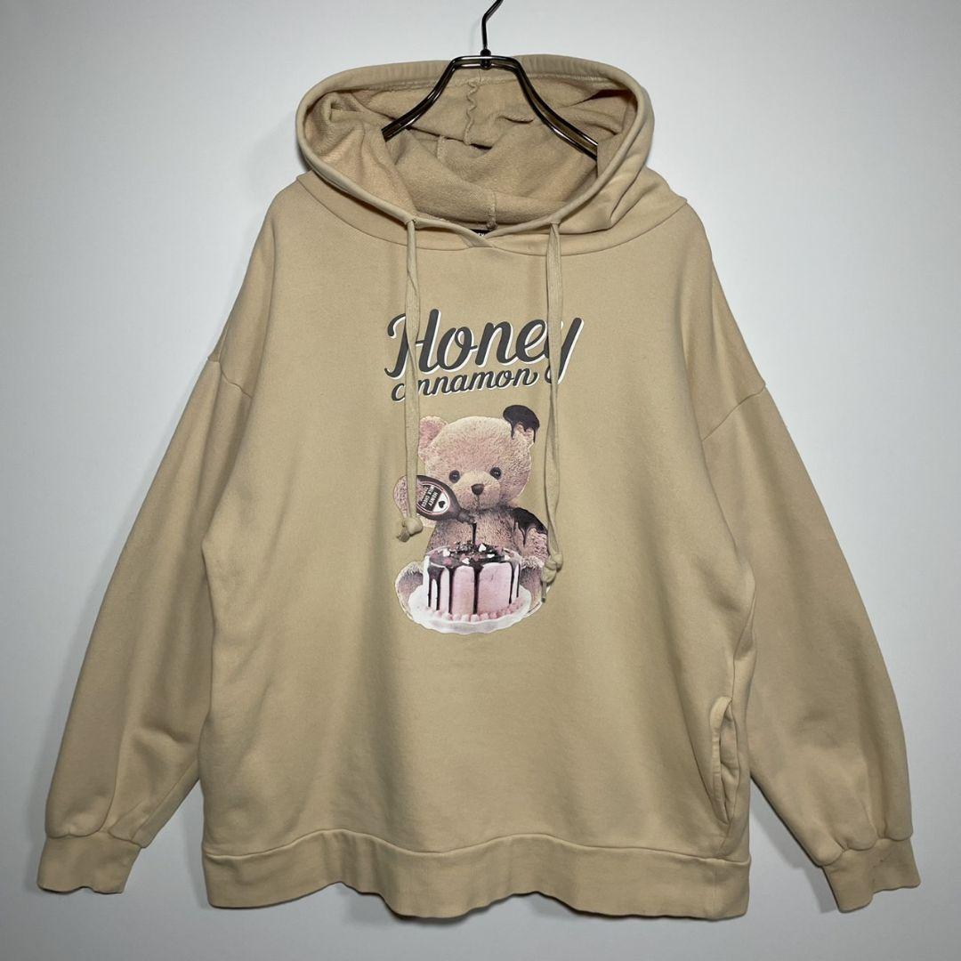 Honey Cinnamonハニーシナモン　パーカー　サイズF　フーディー　古着