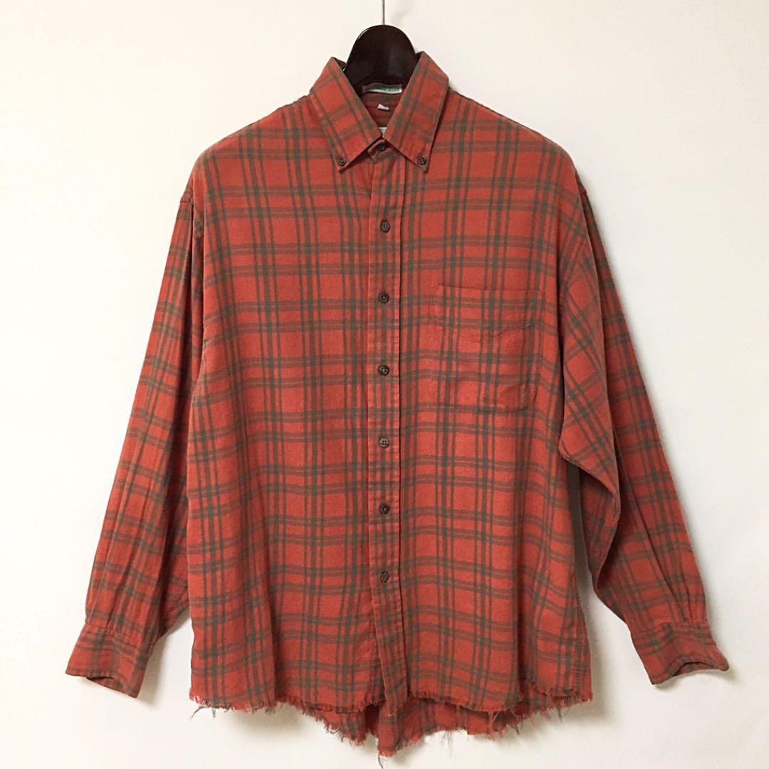 カットオフ チェックシャツ グランジ ファッション ネルシャツ インポート 92 Off カットオフ チェックシャツ グランジ ファッション ネルシャツ インポート 92 Off