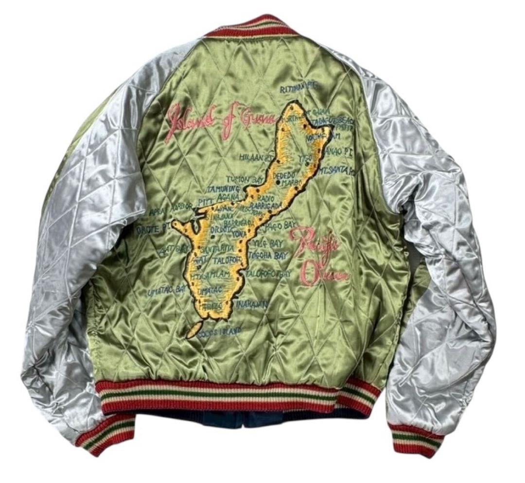 東洋 TT10931 中綿入り リバーシブル スカジャン 孔雀/グアム L