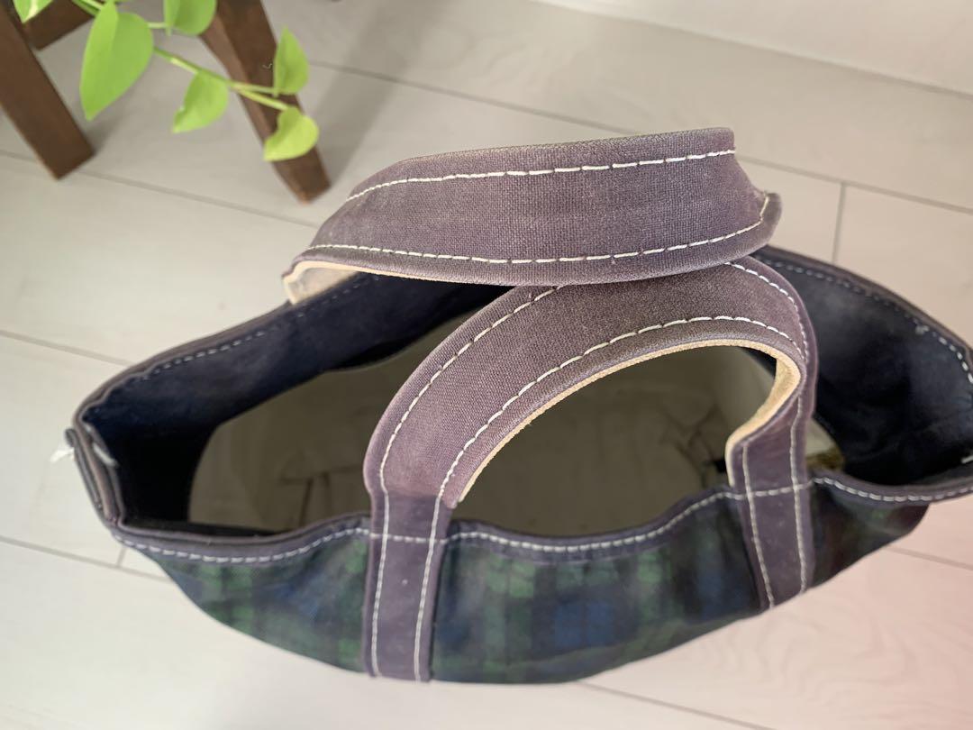 L.L.Beanチェック柄キャンバストートバッグ