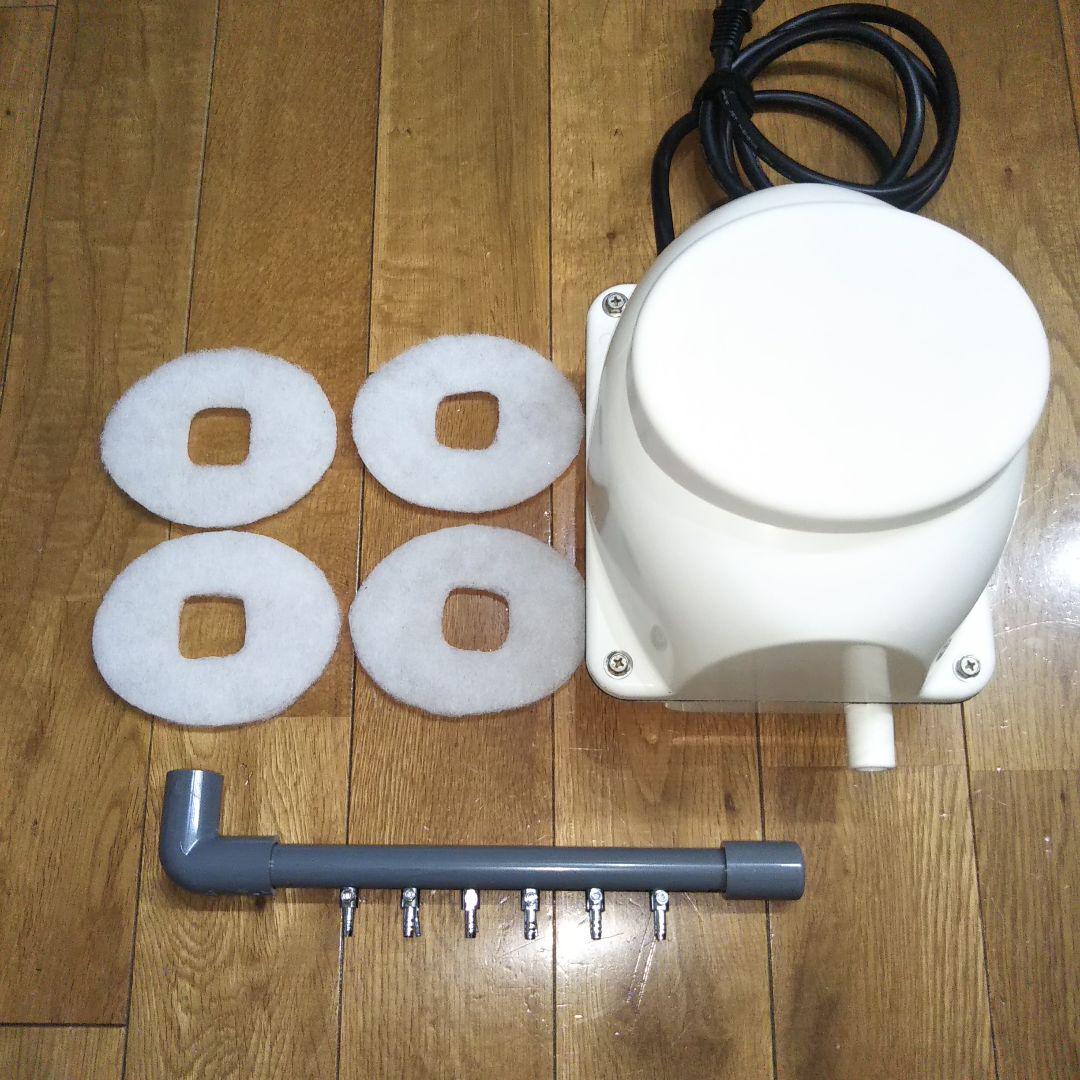 浄化槽 エアーポンプ 美品 フジクリーン工業 EcoMac40 6連コック付