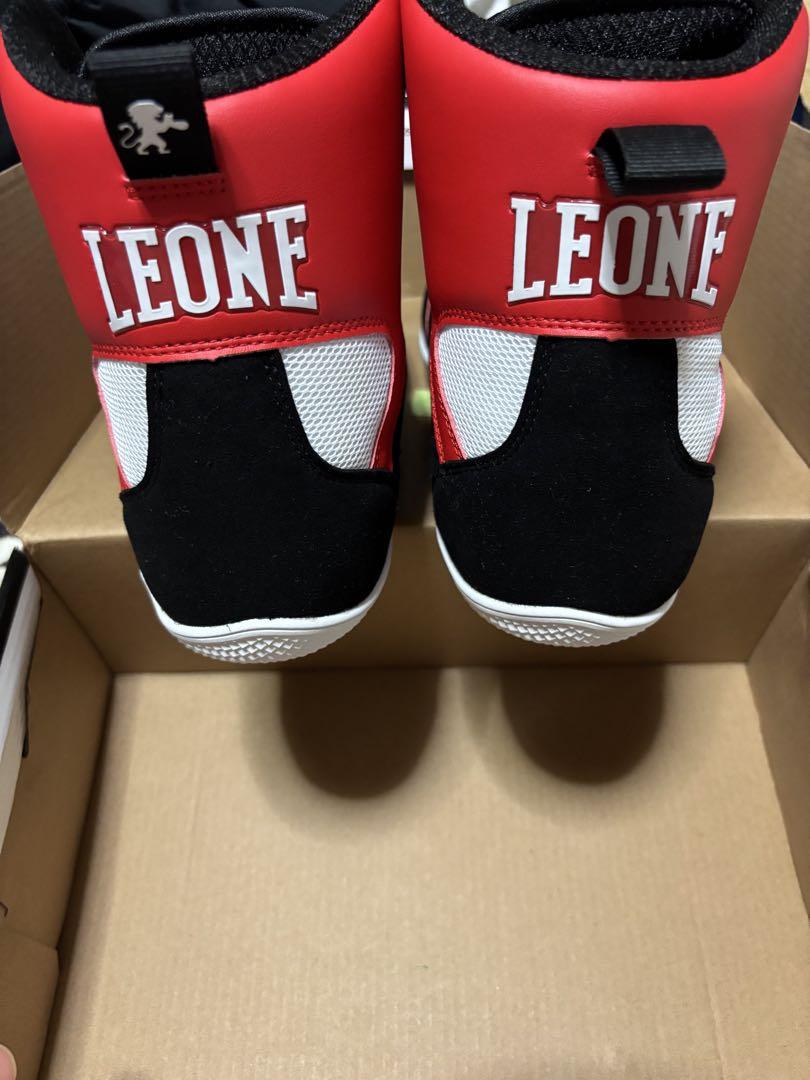 LEONE ボクシングシューズ 赤/黒