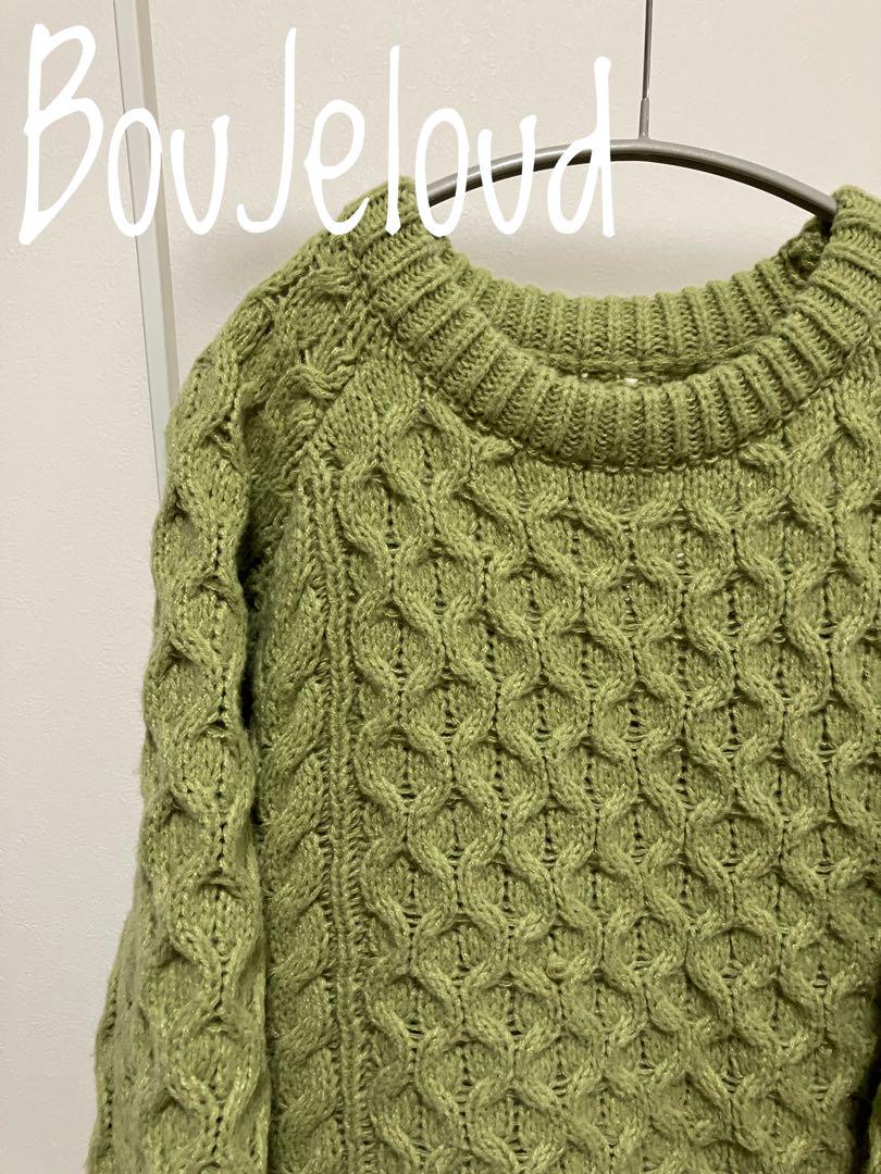 BouJeloud ケーブルボリュームニット