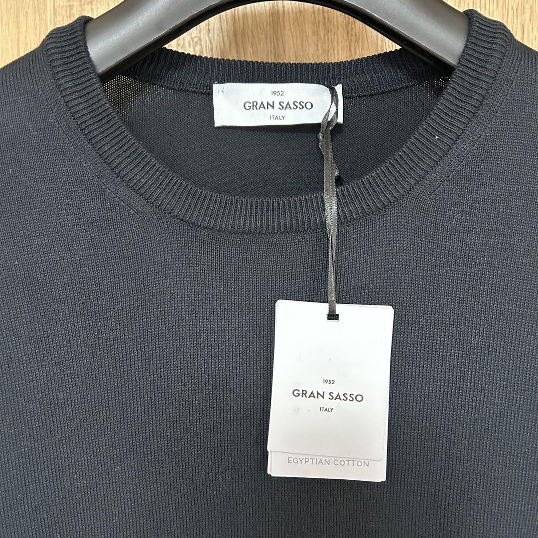 【タグ付き】GRANSASSO グランサッソ 12G ソフトコットン ニット