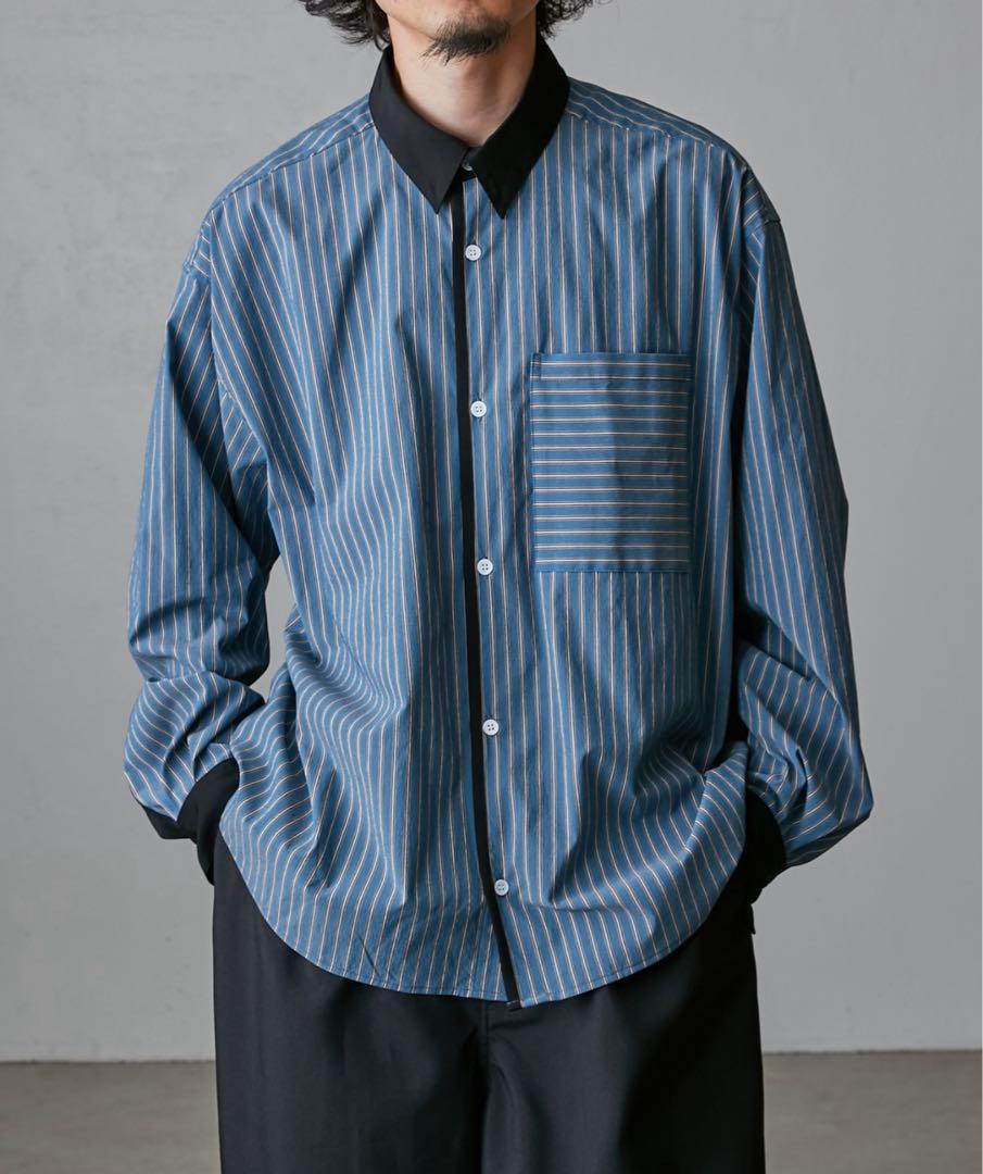 lui's ルイス Neucon 24SS クレリックストライプ シャツ soe