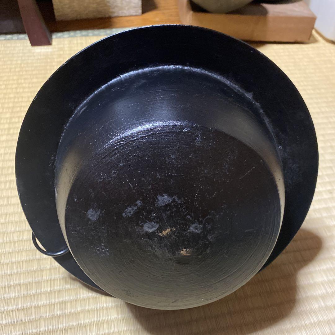 羽釜 南部鉄器 21㎝ 蓋付き 昭和レトロ 古民具 調理器具 金属
