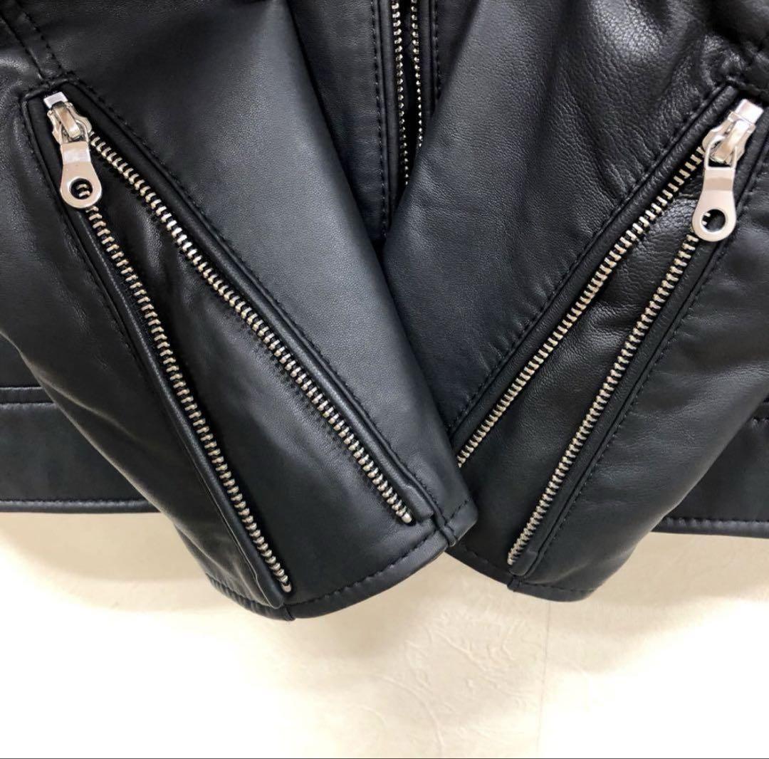 ライダースジャケット ラムレザー 羊革 美品