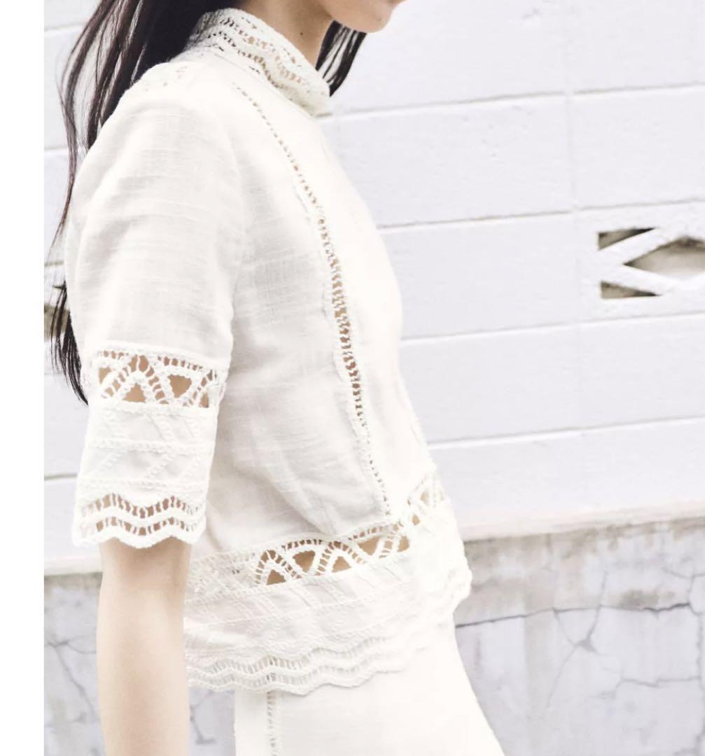 いラインアップ ZARA ZW メルカリ - S クロシェシャツ COLLECTION トップス