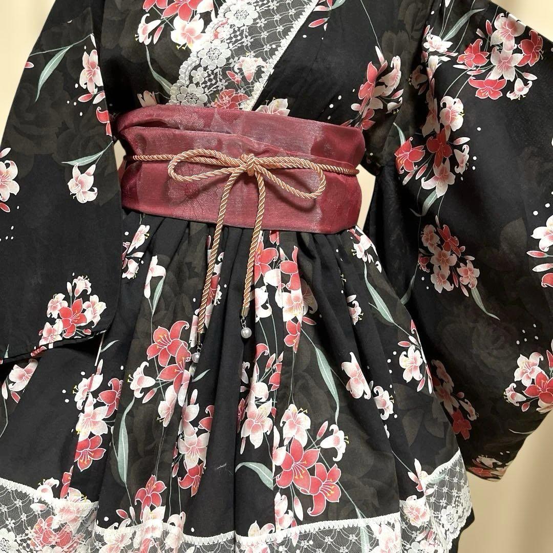 F④ 浴衣　地雷系　量産型　ドレス　姫ギャル