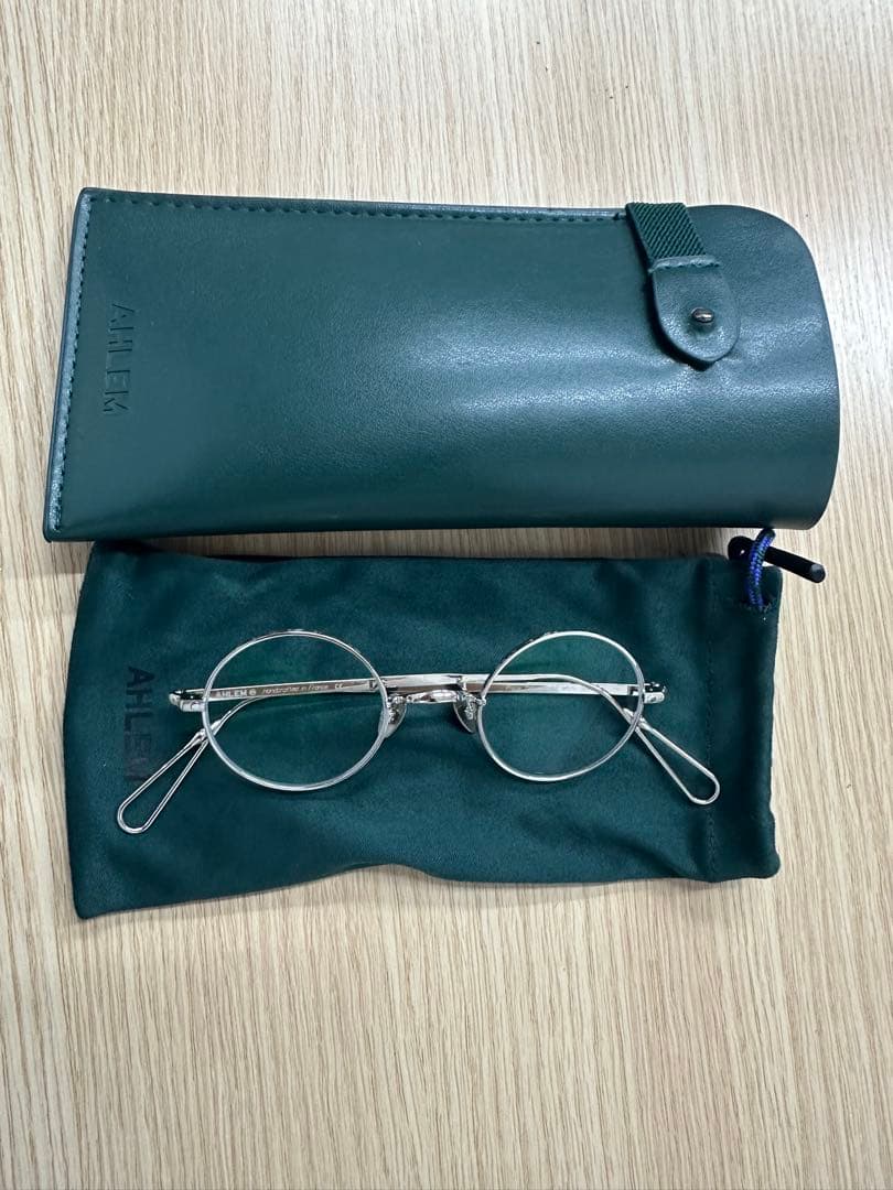 【袋付き】AHLEM アーレム 丸眼鏡 メガネ アイウェア