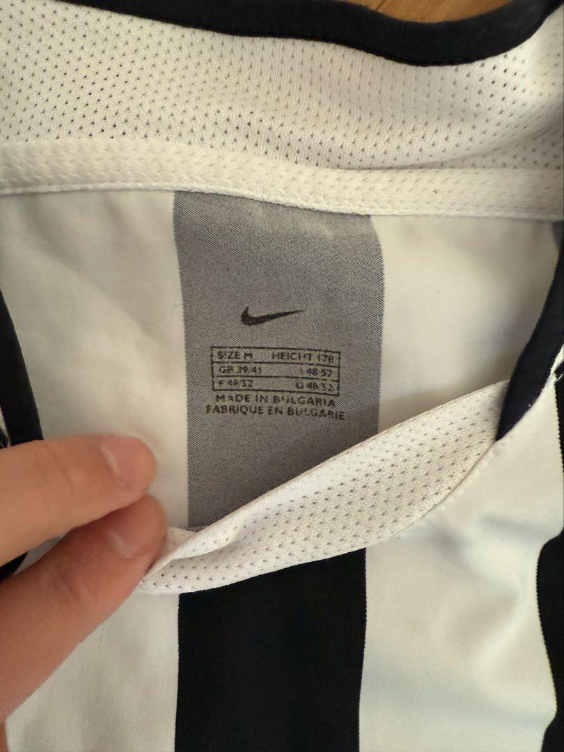 90s Nike サッカーシャツ FASTWEB 白黒　ユベントス