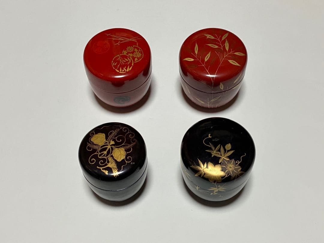 茶道具 棗 蒔絵 四点 まとめて