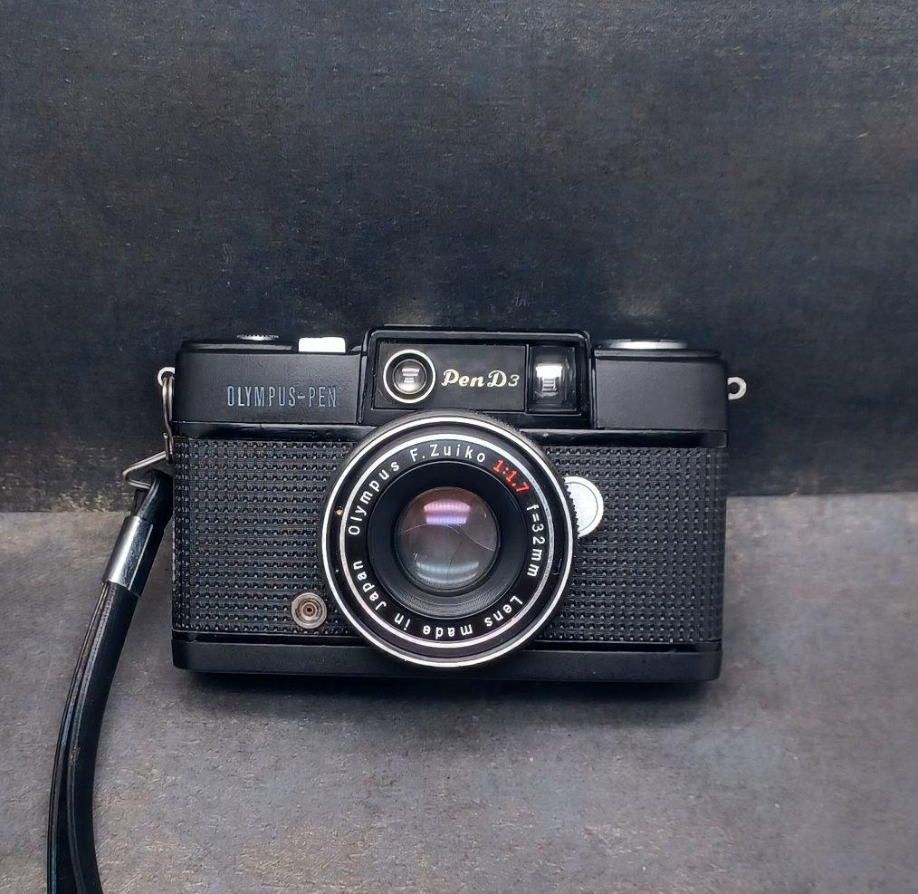 「レトロ フイルムカメラ」OLYMPUS PEN D3 リメイク ブラック 美品