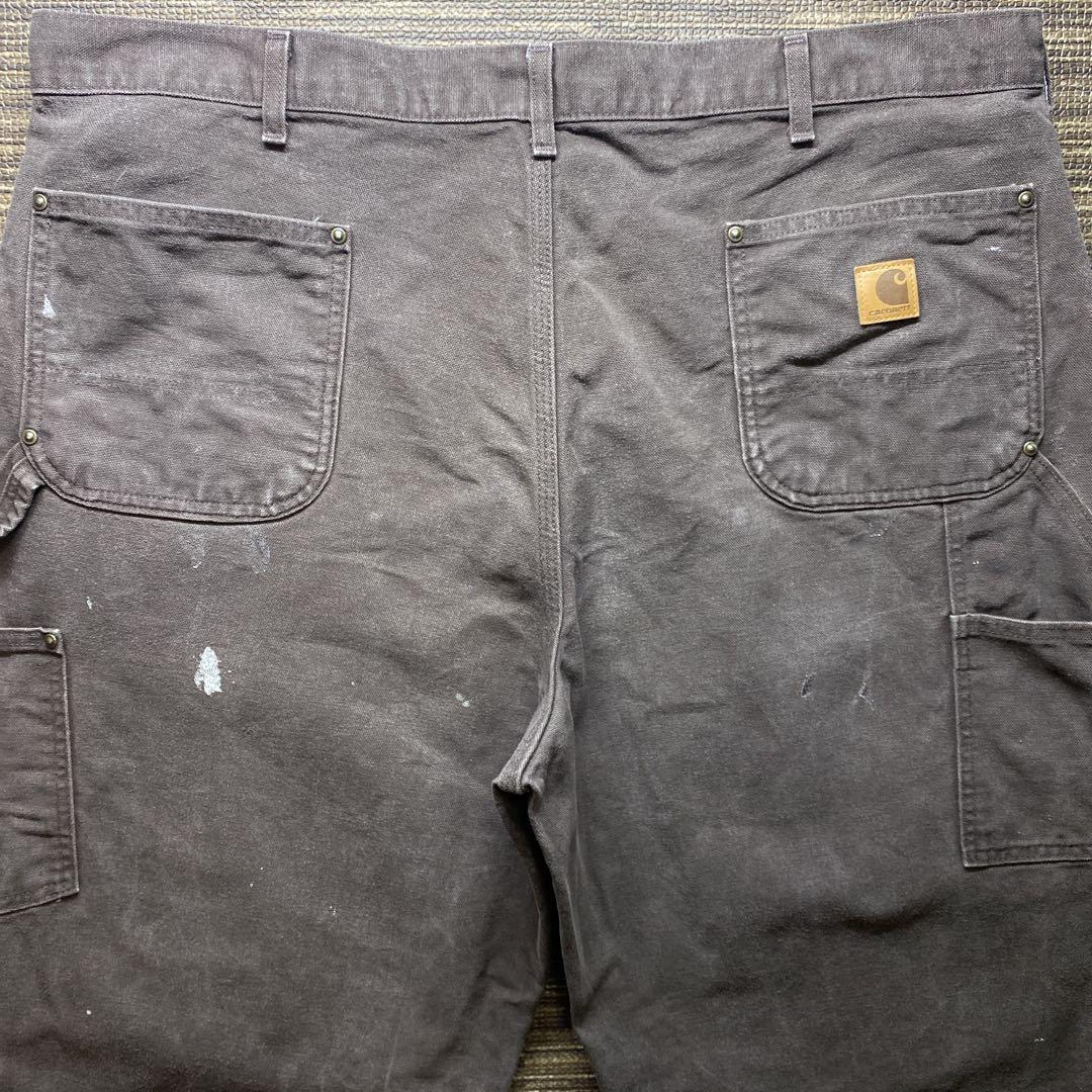 神フェード　Carhartt ワークパンツ ダブルニー　ブラウン　W42