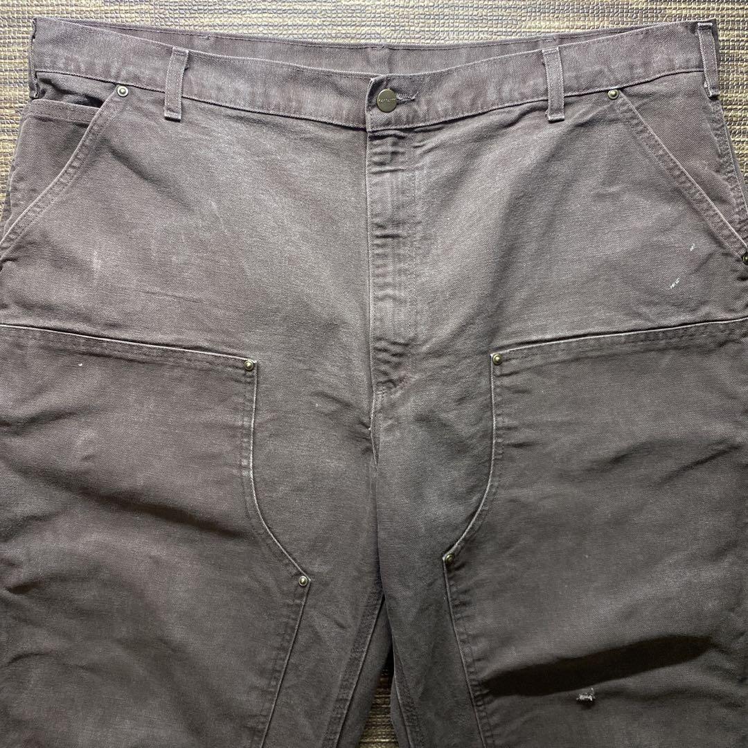 神フェード　Carhartt ワークパンツ ダブルニー　ブラウン　W42
