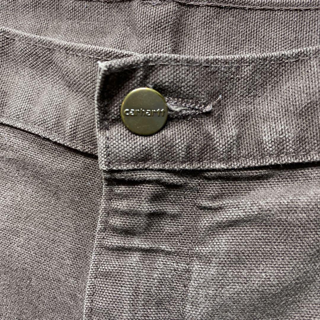 神フェード　Carhartt ワークパンツ ダブルニー　ブラウン　W42