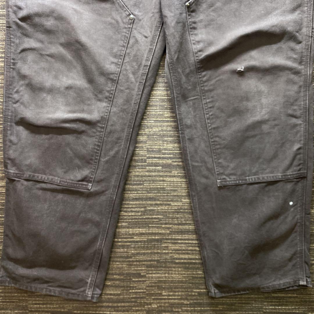 神フェード　Carhartt ワークパンツ ダブルニー　ブラウン　W42