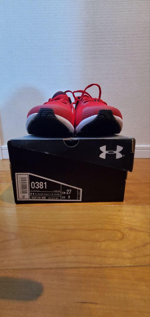 UNDER ARMOUR Charged Pursuit 27cm レッド