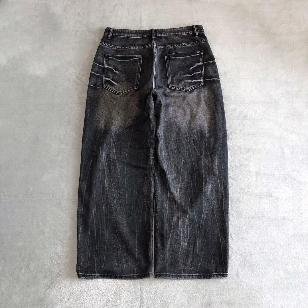 パンツ archive baggy wide fade black denim Y2K archive baggy wide fade black denim Y2K - メルカリ