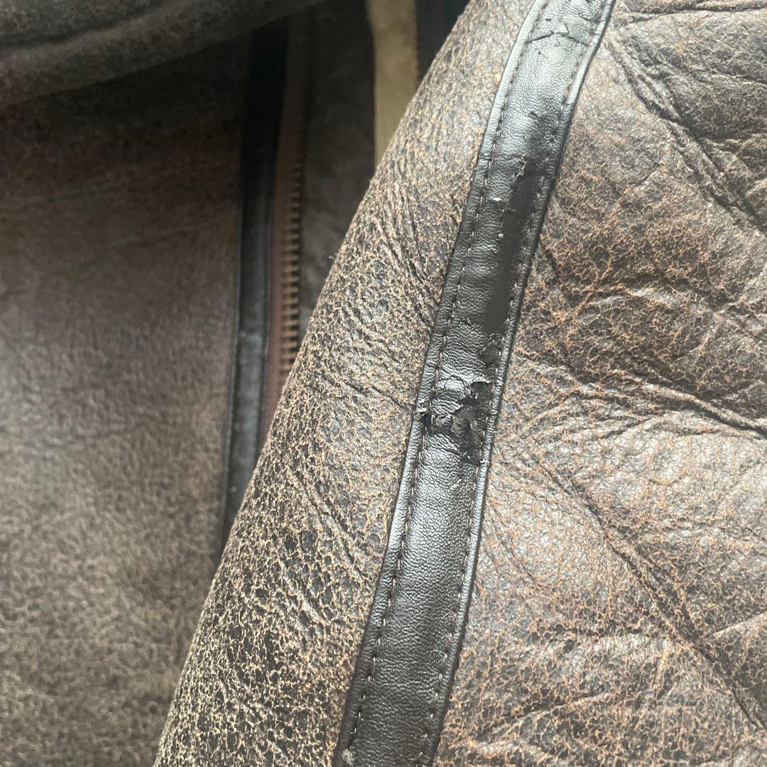 B-3 フライトジャケット ボア襟付 ムートン ブラウン Freedom B-3 フライトジャケット ボア襟付 ムートン ブラウン Freedom