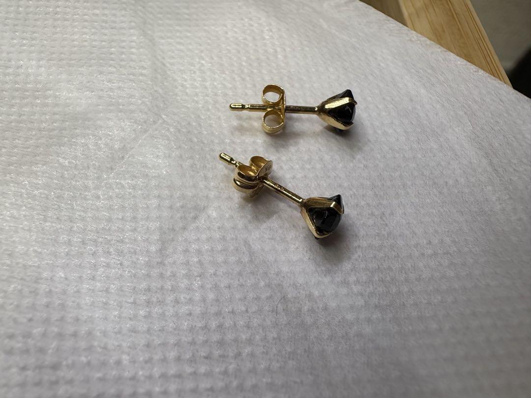TAKE UP セカンドピアス　オニキスピアス　両耳
