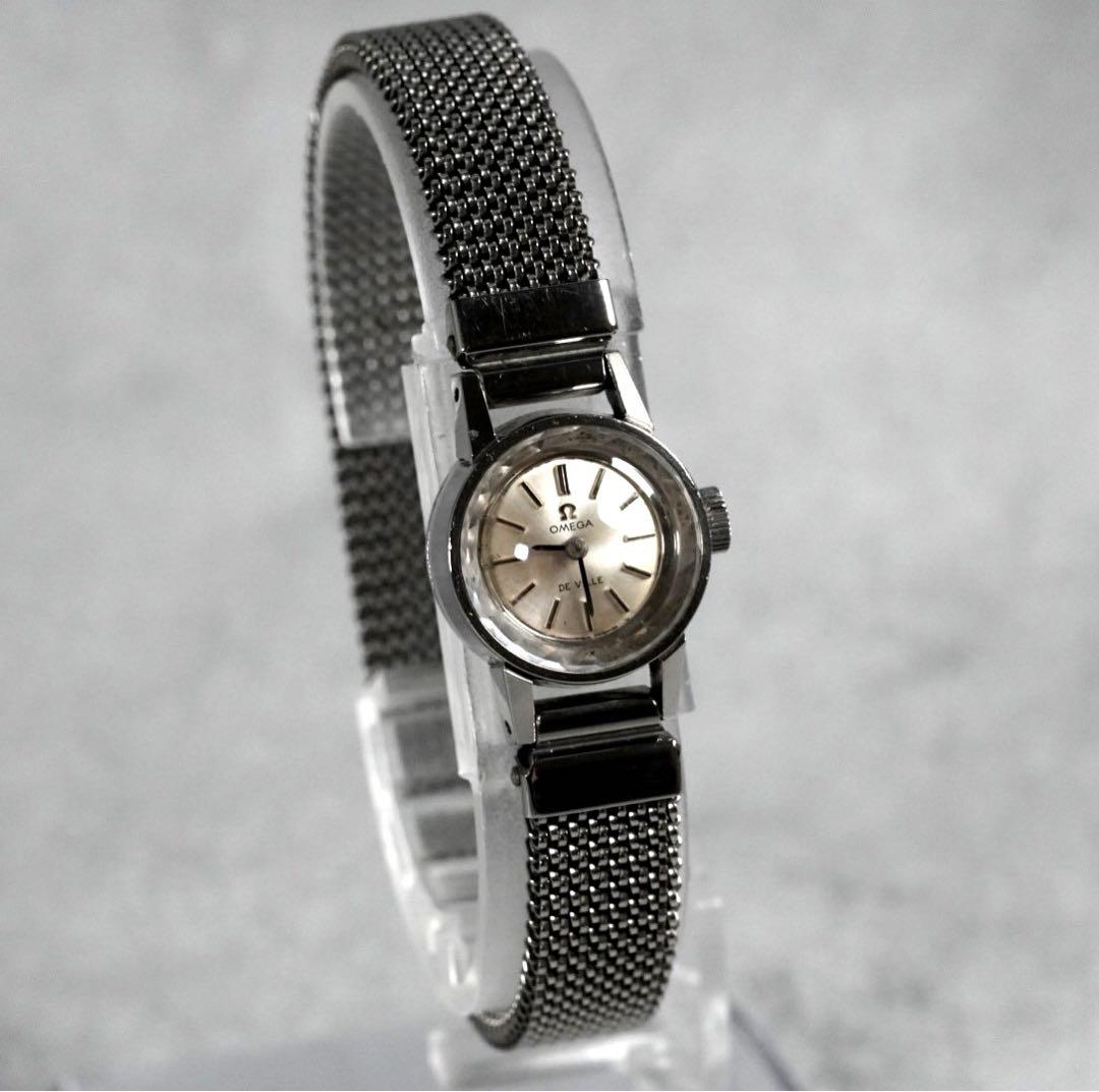 OMEGA オメガデビル カットガラス ヴィンテージ レディース 腕時計 手巻き