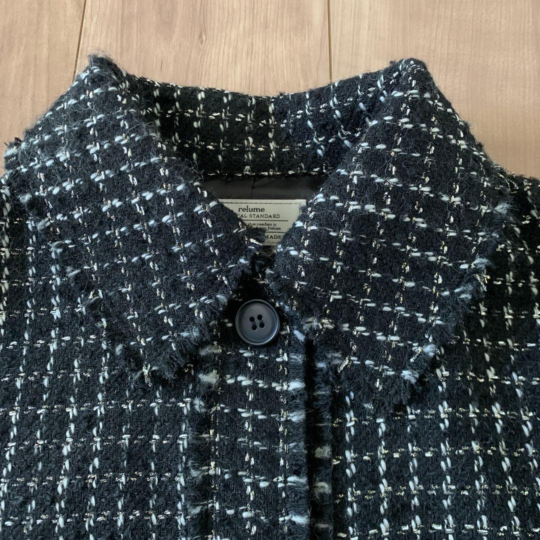 TWEEDショートブルゾン SIZE