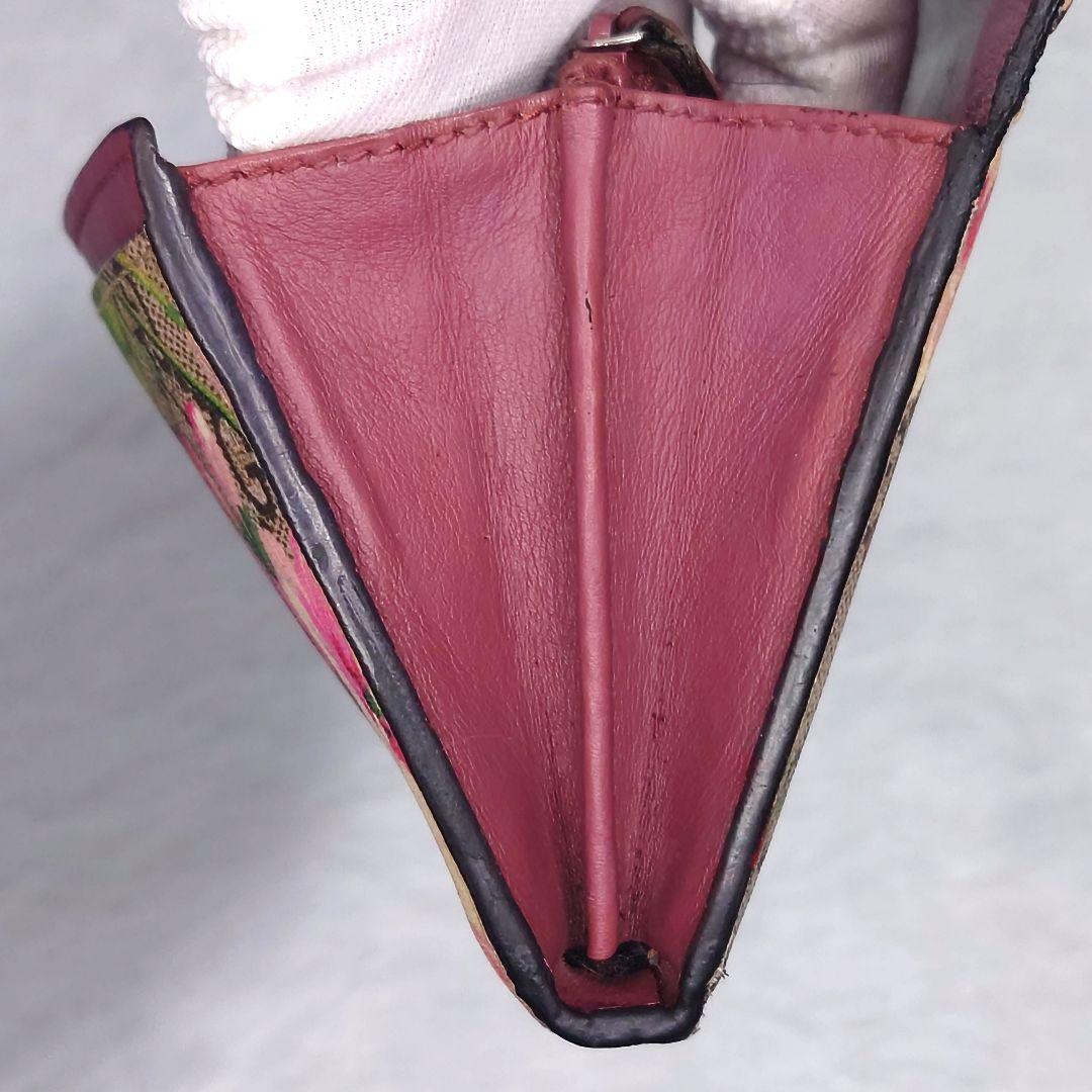 【美品】グッチ 長財布 ブルームス GGスプリーム GG柄 ボタン式 フラワー