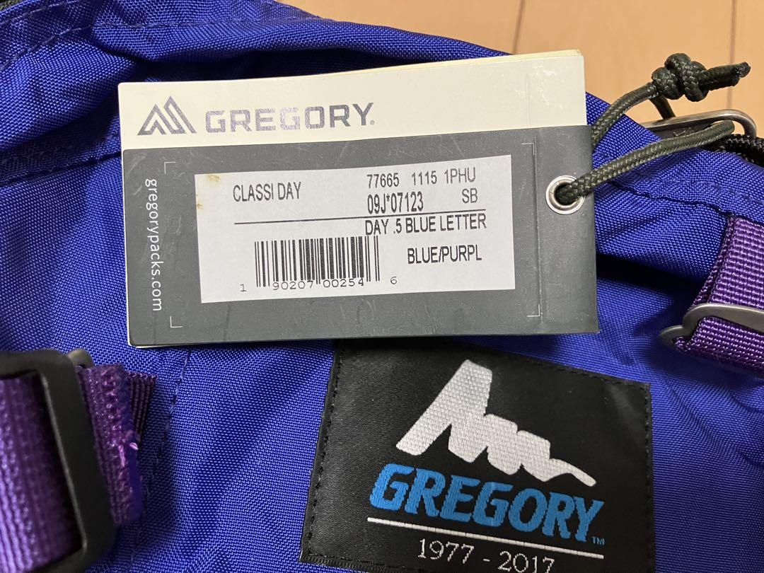 グレゴリーGregory 40周年 デイアンドハーフ　ブルーレター
