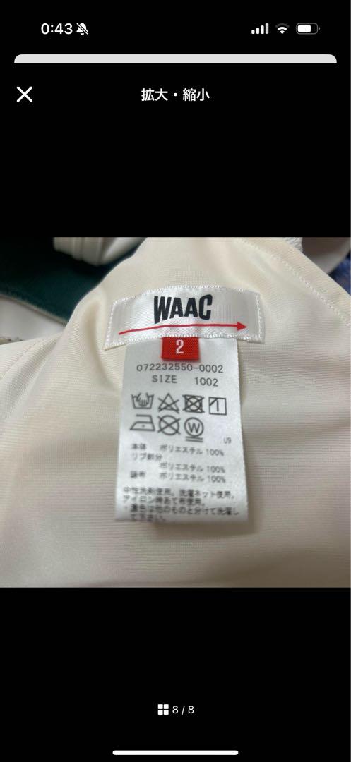 waac ワック　ワンピース（ホワイト/グリーン）　サイズ2