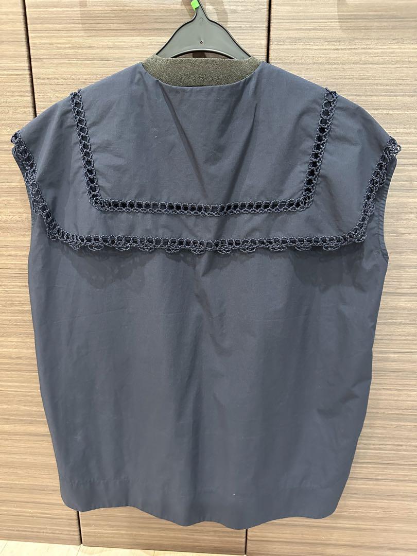 yori shirocon ループ刺繍セーラーブラウス サイズ38 画像2