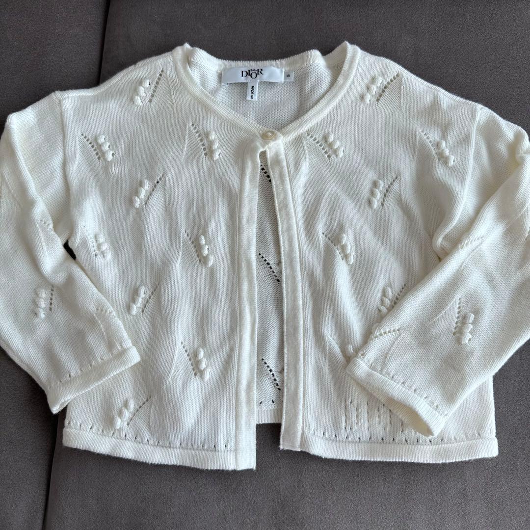 Dior アイボリー カーディガン 18ヶ月