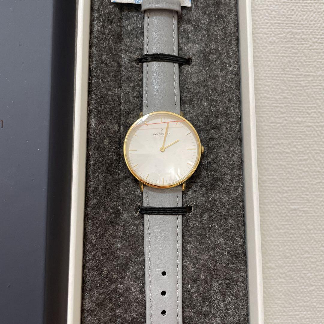 【新品】nordgreen NATIVE グレーレザー