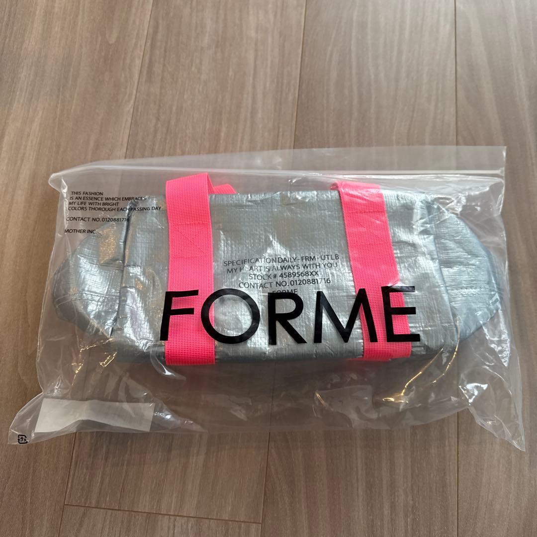 FORME シルバー 保冷トートバッグとランチバッグのセット