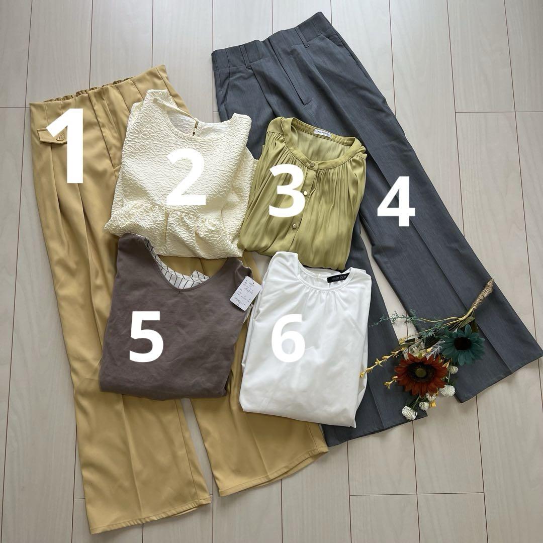 レディース服まとめ売りコーデ売り①夏服 暖色系×オフィス