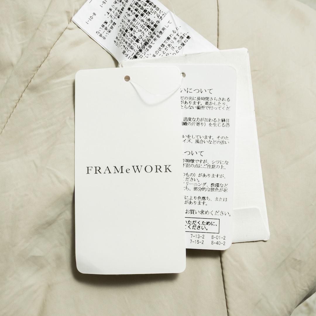 未使用 FRAMeWORK ヘビーリネンスカート ロングスカート 40