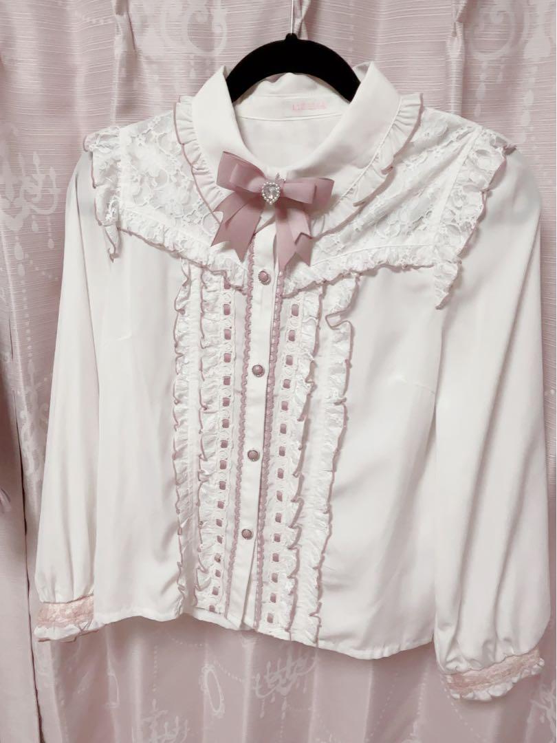 la peau de gem designpocketsheerboxshirt トップス