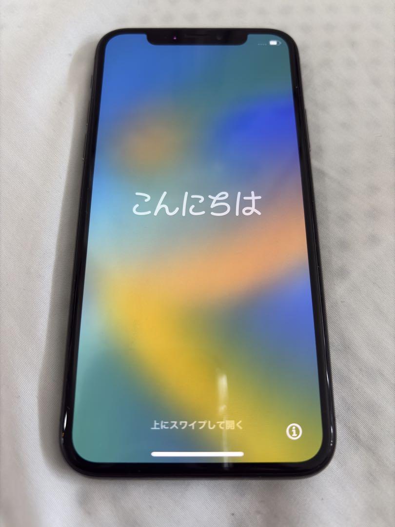 【美品・即発送】iPhone X 256GB Space Gray SIMフリー携帯電話本体