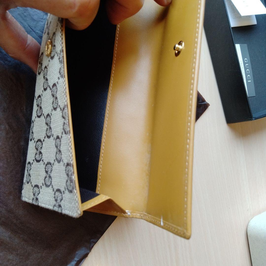 2*a様 GUCCI GGパターン 長財布 ベージュ