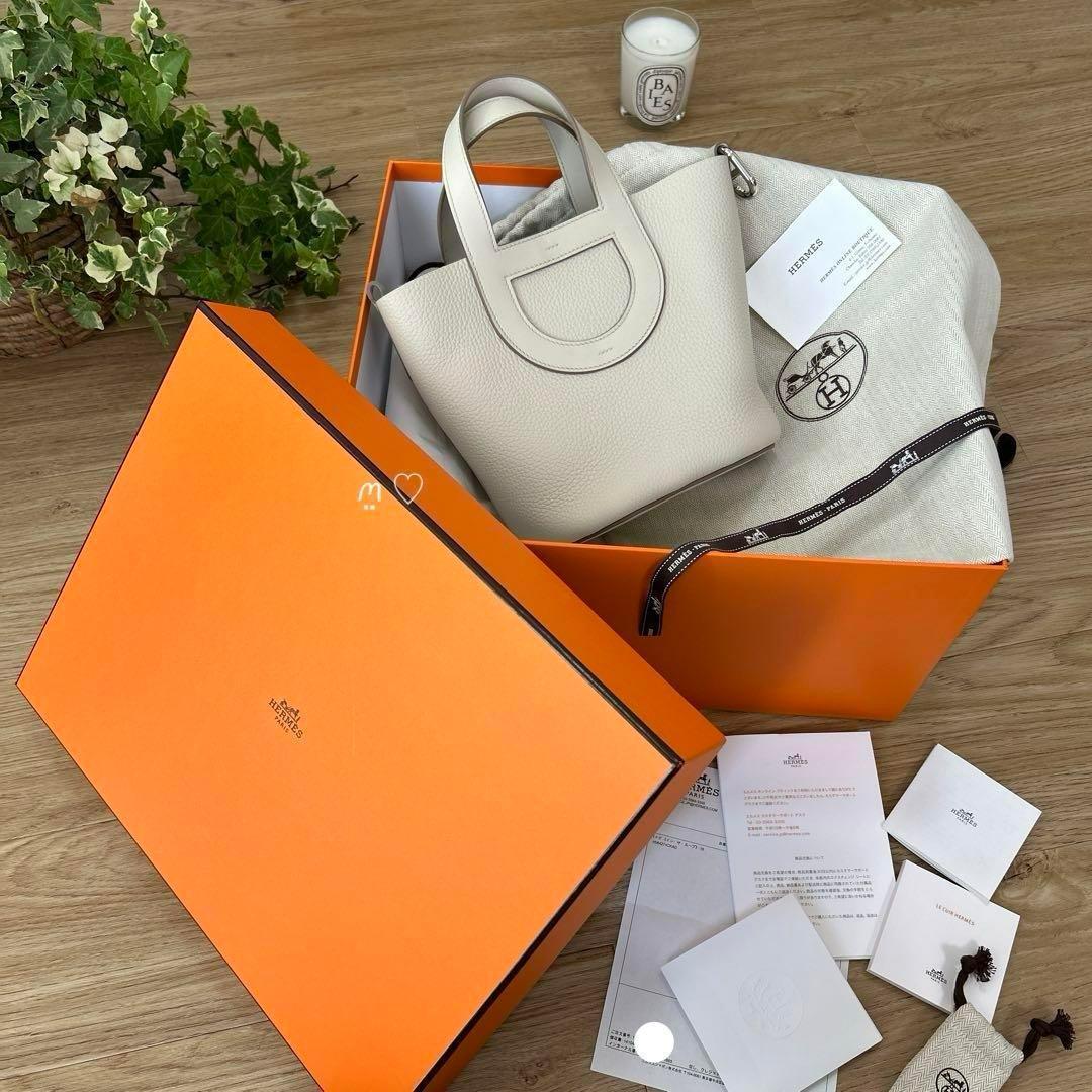 HERMES　エルメス　インザループ18　ベトン　レザーハンドバッグ　W刻印