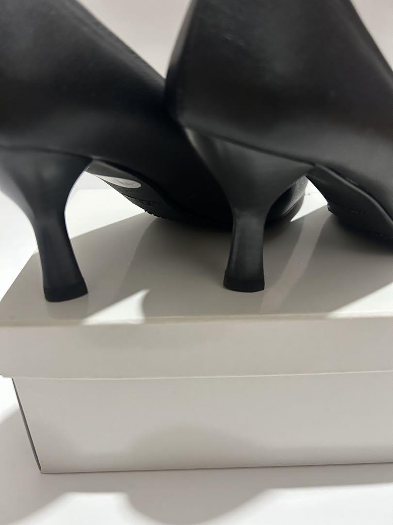美品 黒パンプス 本革 23cm RABOKIGOSHI works