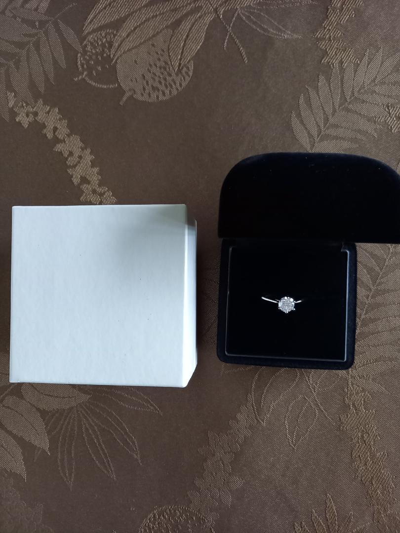 新品　1.00ct　ダイヤモンドリング　16号　Au750　1カラット　GIA