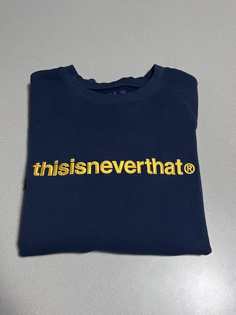 thisisneverthat ネイビー スウェットMサイズ thisisneverthat T-Logo Crewneck MU5460 (thisisneverthat