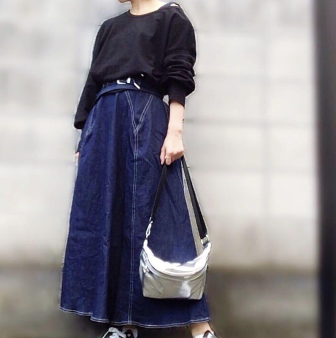 WIDE BELT DOCKING DRESS ワンピース　ameri