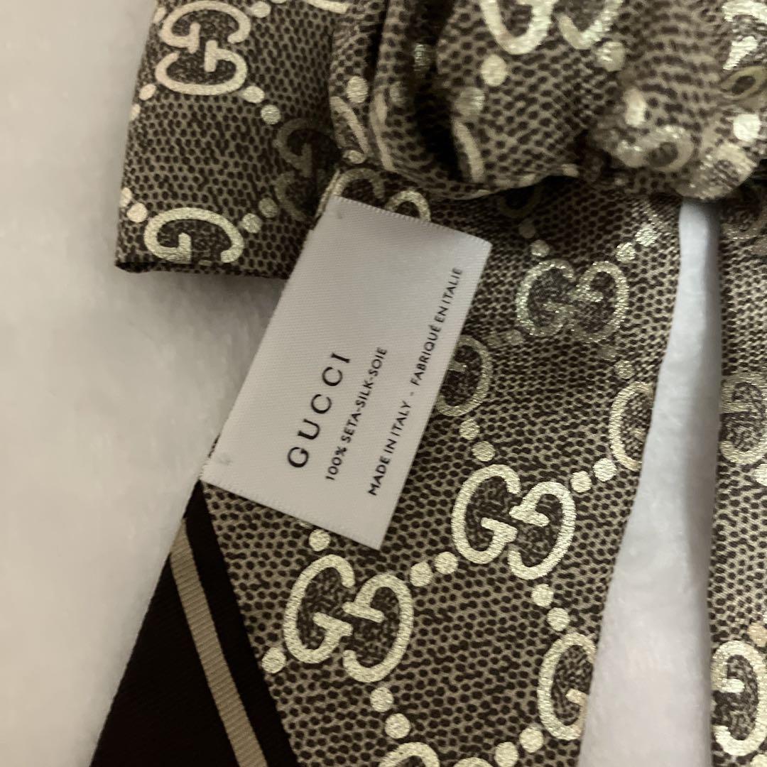 国内直営**GUCCI** GG シルク シュシュ 2点セット Giftにも