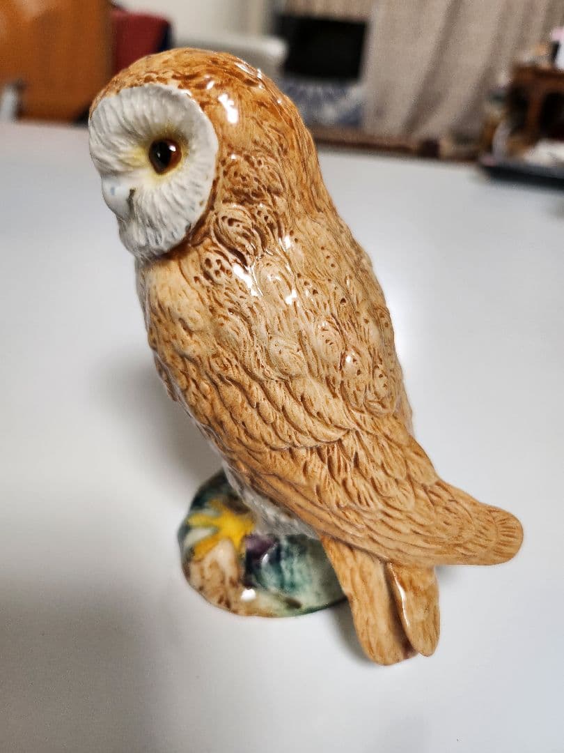 【超希少・英国Beswick】フクロウ陶器フィギュリン 廃番モデル 美品11.5 【超希少・英国Beswick】フクロウ陶器フィギュリン 廃番モデル 美品11.5