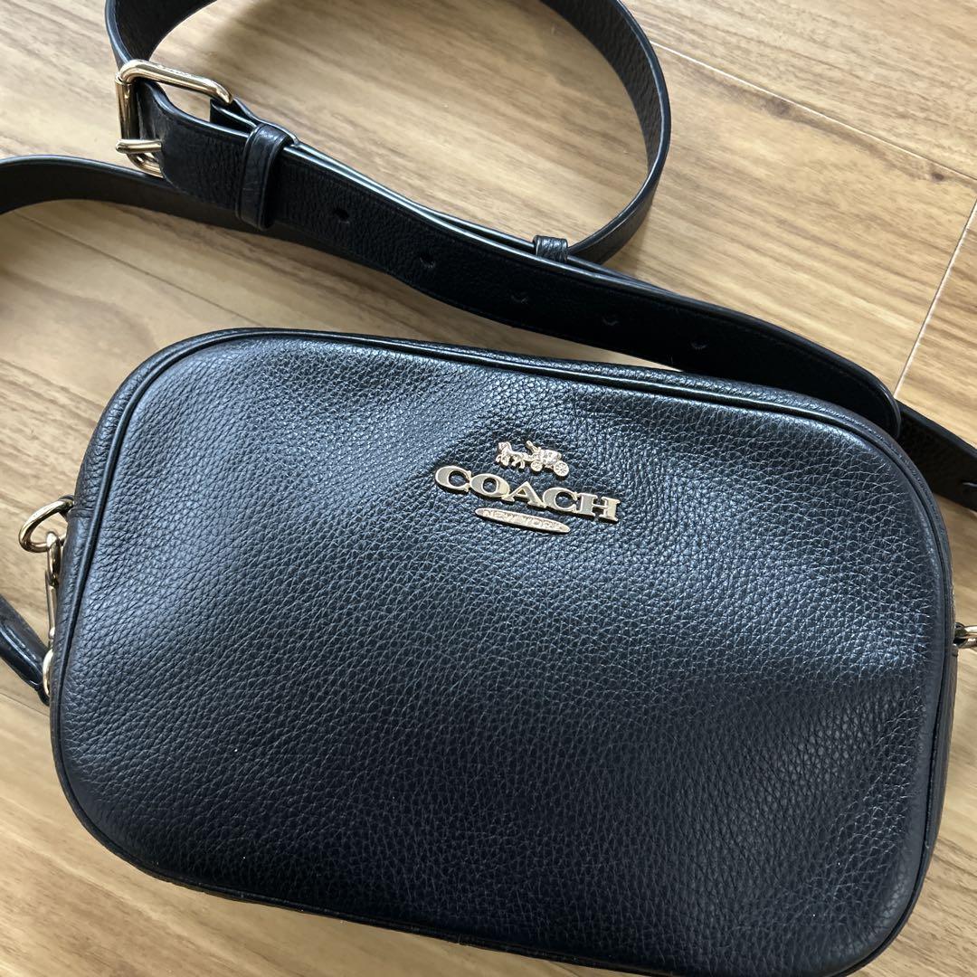 100％安い COACH ブラック 斜め掛けショルダーバッグ バッグ