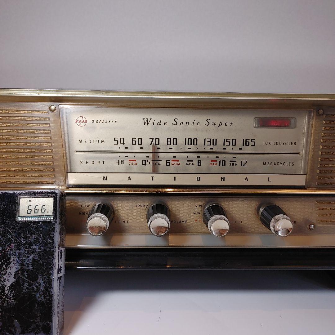 松下電器　真空管ラジオ　DX-365    動作品。アンティーク　オブジェにも